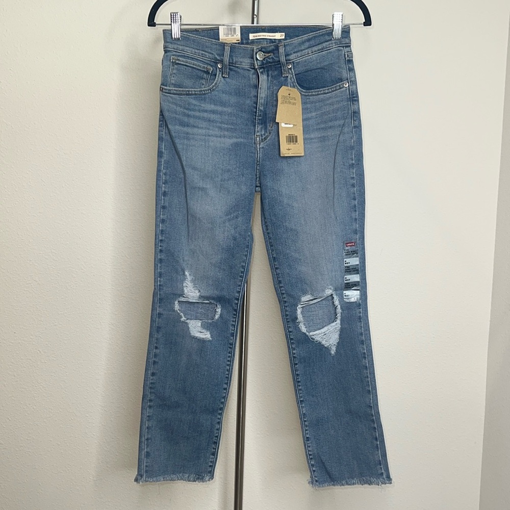 Levi’s 724 High Rise Straight Cropped Jeans